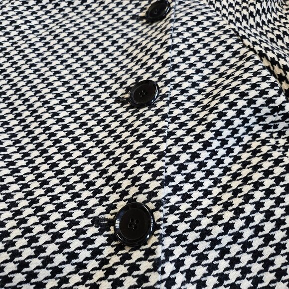 AK Anne Klein Women's Houndstooth Jacket Coat 3 side Buttons Size: 6 - Picture 7 of 9